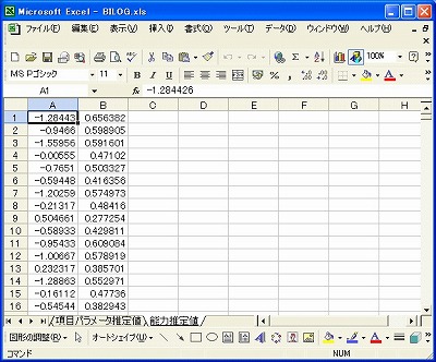 ExcelからBILOGを利用するマクロ